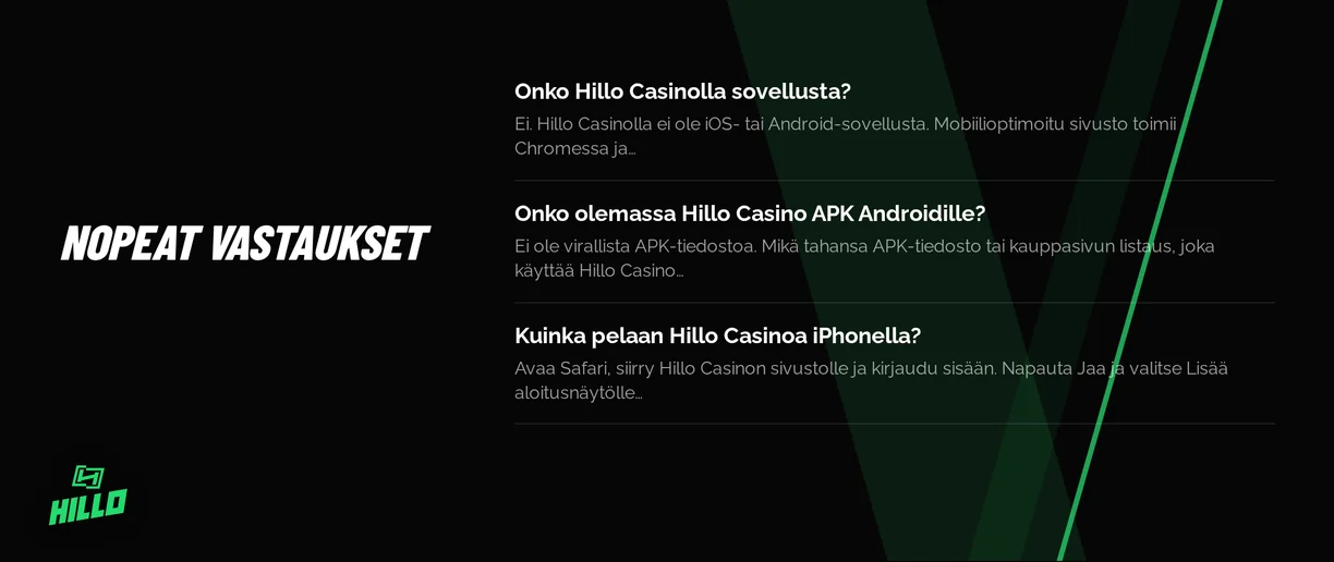 Mobiilipelauksen UKK-vastaukset löydät.