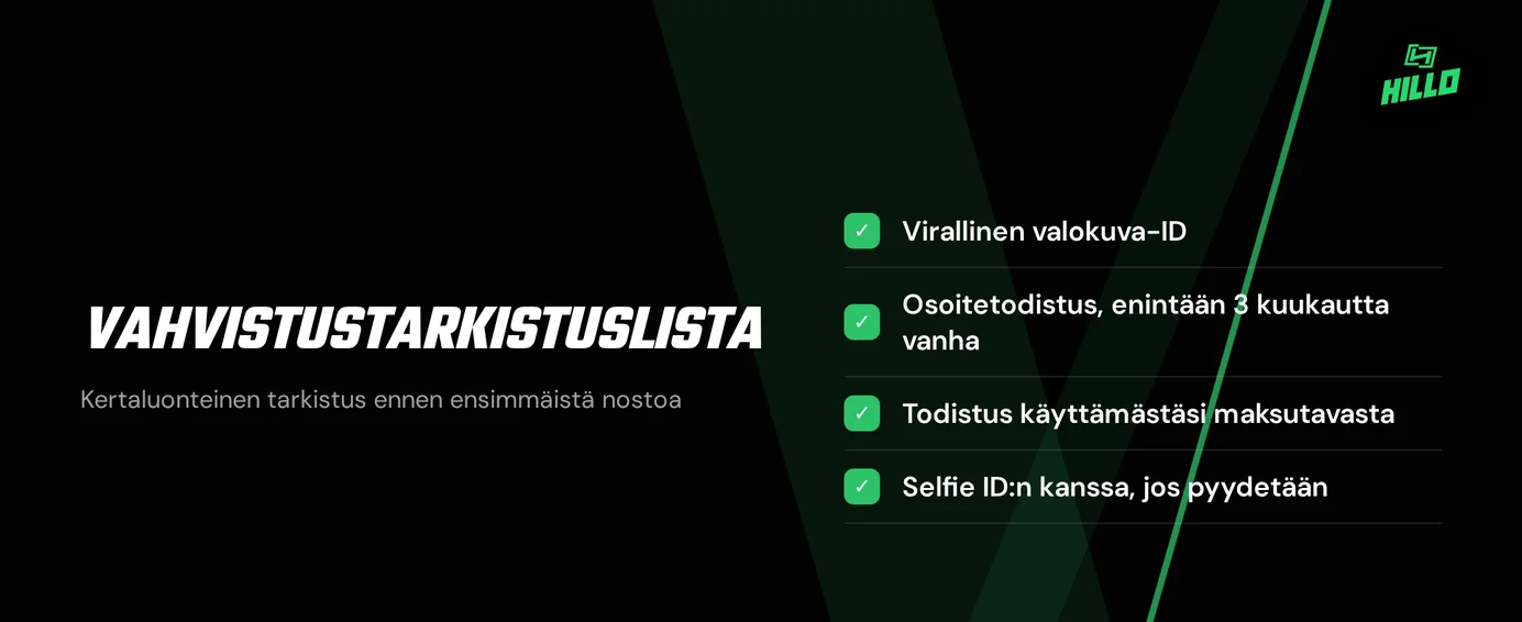 Kerää kotiutusasiakirjat neljä.